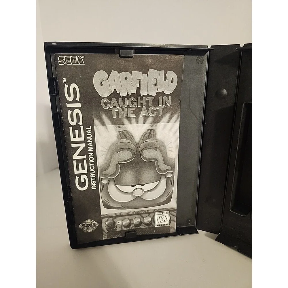 Garfield Caught in the Act Sega Genesis Complete In Box